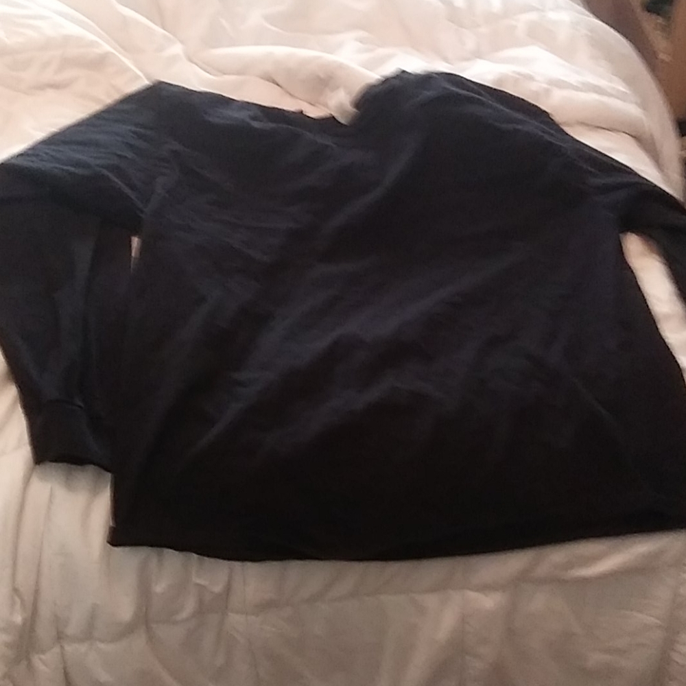 Mens long sleeve black shirt